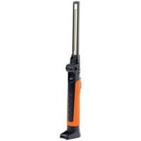 Orange Draper 7W COB LED slimline inspection lamp with black handle and long rectangular light strip.