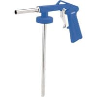 Blue Draper air operated underbody coating gun with a long metal nozzle and ergonomic grip handle.