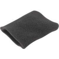 Black rectangular foam filter sleeve for Draper WDV10, textured surface, open on one end.
