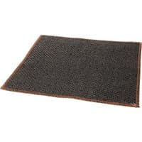 Draper asbestos-free soldering mat, 250x250mm, dark woven texture with brown edges.