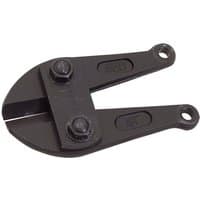 Black Draper bolt cutter jaws with two mounting holes and three bolts, designed for 54266 450mm bolt cutter.