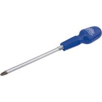 Draper Cross Slot Cabinet Screwdriver, No.3 x 150mm, with blue ergonomic handle and silver shaft.