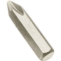 Draper Cross Slot Impact Screwdriver Bit No.2, silver steel with hexagonal base and pointed tip.