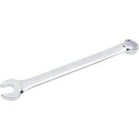 Silver Draper HI-TORQ 11mm short pattern combination spanner with open and ring ends.