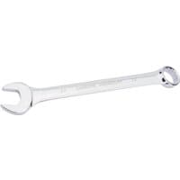 Silver Draper HI-TORQ 22mm combination spanner with open-end and ring-end design, short pattern.