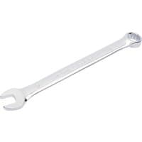 Draper HI-TORQ 9mm short pattern metric spanner, silver chrome finish, open-end and ring-end combination.