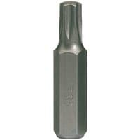 Gray Draper TX-STAR T35 impact screwdriver bit with hexagonal base and star-shaped tip.