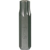 Gray Draper TX-STAR T45 impact screwdriver bit with hexagonal base and engraved size marking.