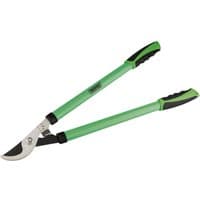 Green Draper Easy Find Bypass Pattern Loppers with black grips and sharp silver blades.