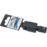 Draper Expert black steel 1/2" square drive impact universal joint with attached label and compact design.