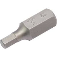 Hexagonal Draper Expert 5mm x 30mm insert bit, silver metal with engraved size markings, for mechanic's bit sets.