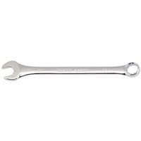 Silver Draper Expert 22mm combination spanner with open-end and ring-end design, polished chrome finish.