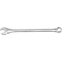 Silver Draper Expert 9mm combination spanner with open-end and ring-end design.