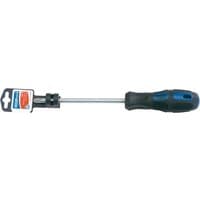 Draper Expert Cross Slot Screwdriver, No.3 x 150mm, with black and blue ergonomic handle and silver shaft.
