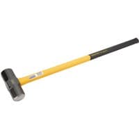 Draper Expert sledge hammer with yellow fibreglass shaft and black rubber grip, 4.5kg/10lb steel head.