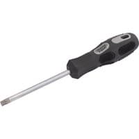 Draper TX-STAR Security Driver, T40T x 100mm, with black ergonomic handle and silver shaft.