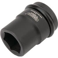 Black Draper Expert HI-TORQ 6 Point Impact Socket, 3/4" Sq. Dr., 23mm with engraved branding and size details