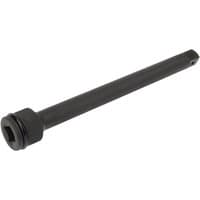 Black Draper Expert impact extension bar, 3/4" square drive, 300mm length, with a robust cylindrical design.