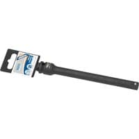 "Draper Expert impact extension bar, 3/8 inch square drive, 150mm length, black metal finish with packaging tag"