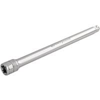 Silver Draper Expert extension bar, 1/2" square drive, 250mm length, with a polished finish and engraved branding.