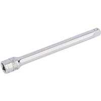 Silver Draper Expert extension bar, 1/4" square drive, 100mm long, with knurled grip near the socket end.