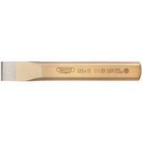 Gold Draper Expert flat cold chisel, 18 x 125mm, with beveled edge and engraved branding.