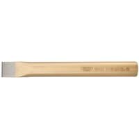 Gold Draper Expert flat cold chisel, 22 x 180mm, with a beveled edge and engraved branding on the handle.