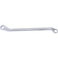 Silver Draper Expert deep offset ring spanner, 10 x 11mm, with HI-TORQ design and angled ends.