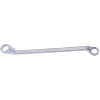 Silver Draper Expert deep offset ring spanner, 18 x 19mm, with angled ends and HI-TORQ design.