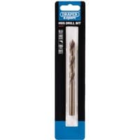 Draper Expert HSS Cobalt Drill Bit, 9.5mm, silver with spiral flutes, in blue and black packaging.