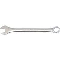 Silver Draper Expert 1" combination spanner with open-end and ring-end, polished finish, and engraved logo.