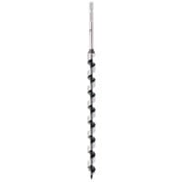 Draper Expert long auger bit, 13 x 285mm, silver shaft with black spiral cutting edge, display packed.