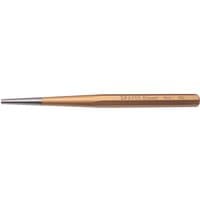 Draper Expert long taper pin punch, 6 x 250mm, with a bronze handle and silver tapered tip.