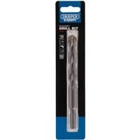 Draper Expert masonry drill bit, 15 x 150mm, silver with spiral flutes, in blue and black packaging.