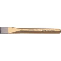Gold Draper Expert octagonal flat cold chisel, 15 x 150mm, with a beveled cutting edge and engraved branding.