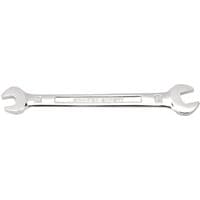 Silver Draper Expert open end spanner, 8 x 10mm, with polished finish and engraved size markings.