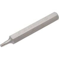 Hexagonal silver Draper TX-STAR T20 x 75mm insert bit with 10mm shank for mechanic's bit sets.