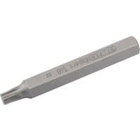 Silver Draper Expert T40 x 75mm TX-STAR bit with hexagonal base and engraved branding.