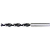 Draper Expert 7mm wood drill bit, featuring a silver shank and black spiral flutes for efficient drilling.