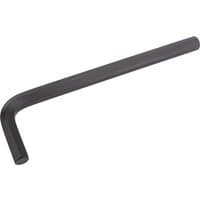 Black Draper extra long 14mm metric hexagon key with L-shaped design and smooth finish.