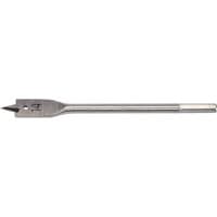 Draper Flat Wood Bit, 14mm, silver steel with pointed tip and long shank for drilling wood.