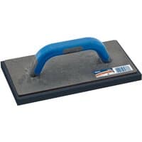 Rectangular Draper grout float with blue handle and black rubber base.
