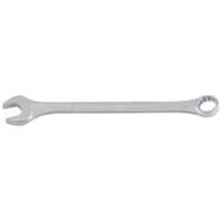 Silver Draper 34mm long pattern metric combination spanner with open and ring ends.