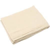 Folded beige Draper cotton dust sheet, lightweight, 3.6 x 2.7m, with a smooth texture.