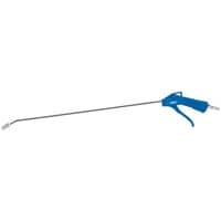 Blue Draper long air blow gun with 500mm metal nozzle and ergonomic handle.