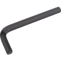 Black Draper metric hexagon key, 10mm size, with an L-shaped design and smooth finish.