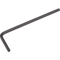 Black Draper metric hexagon key, 2.0mm, with an L-shaped design and smooth finish.