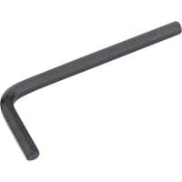 Black Draper 5.5mm metric hexagon key with L-shaped design and smooth finish.
