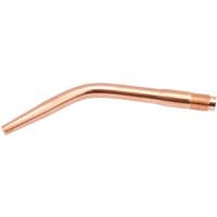 Copper Draper No.5 swaged heavy duty nozzle for oxy-acetylene welding, curved and tapered design.