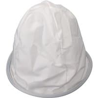 White nylon dust filter with dome shape and gray rim, designed for Draper WDV30SS vacuum cleaner.